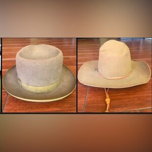 2 Antique Wild West Hats